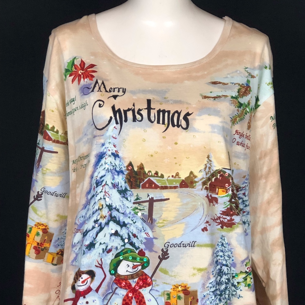 Collections ETC Christmas Long Sleeve Shirt